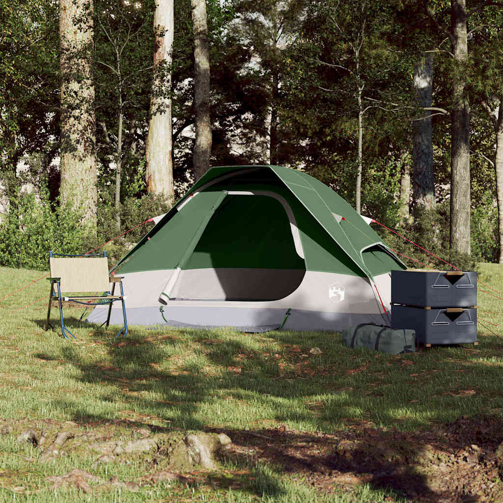 Vidaxl Dome Tent 2-osobowy wodoodporny zielony