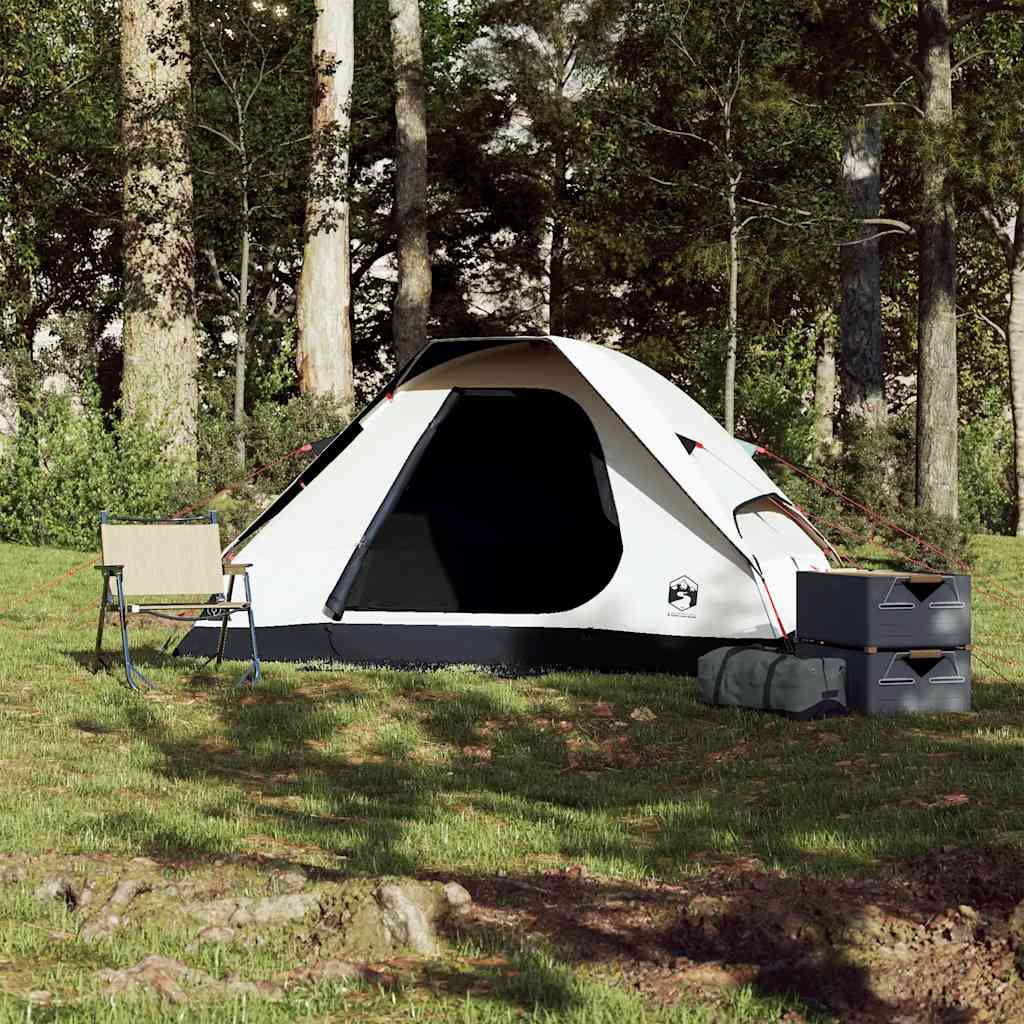 Vidaxl Dome Tent 2-osobowy wodoodporny tkaninę biały