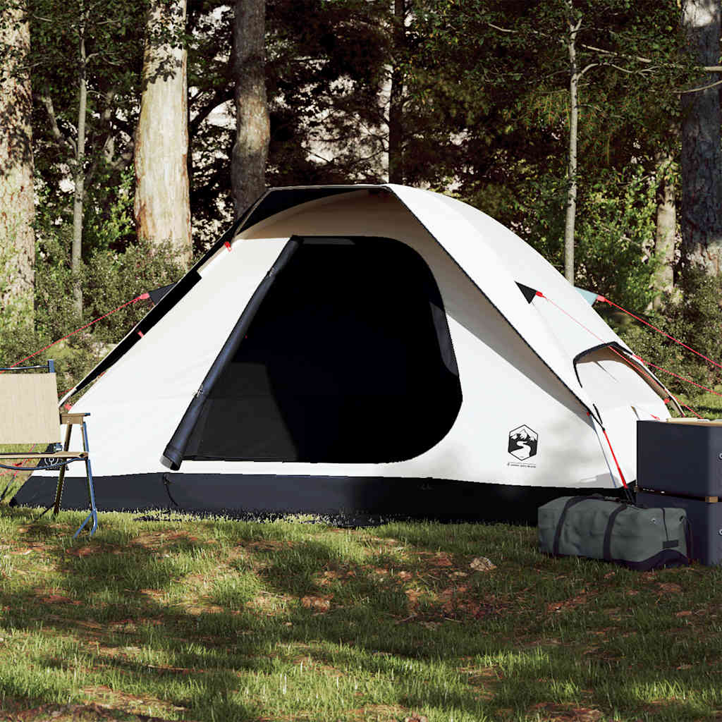 Vidaxl Dome Tent 2-osobowy wodoodporny tkaninę biały