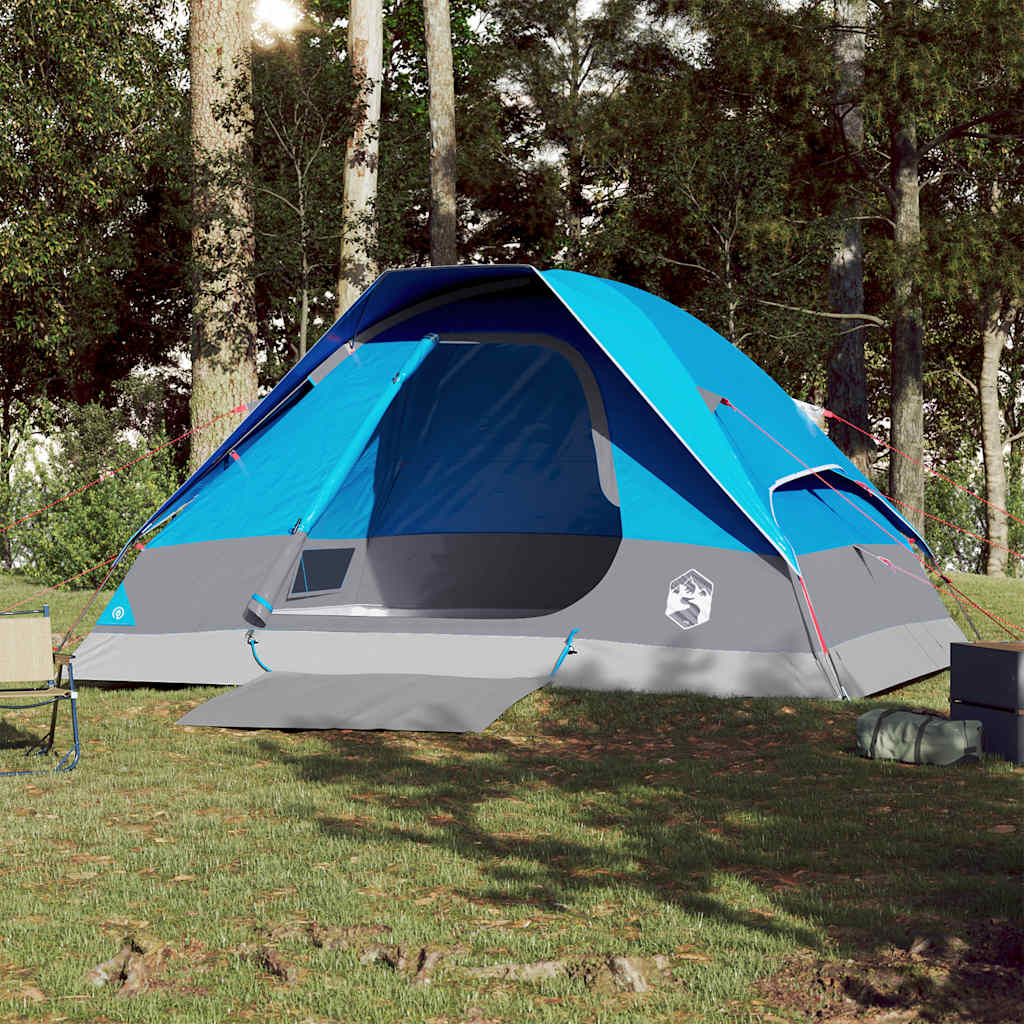 Vidaxl Dome Tent 4-Persona Blue impermeable