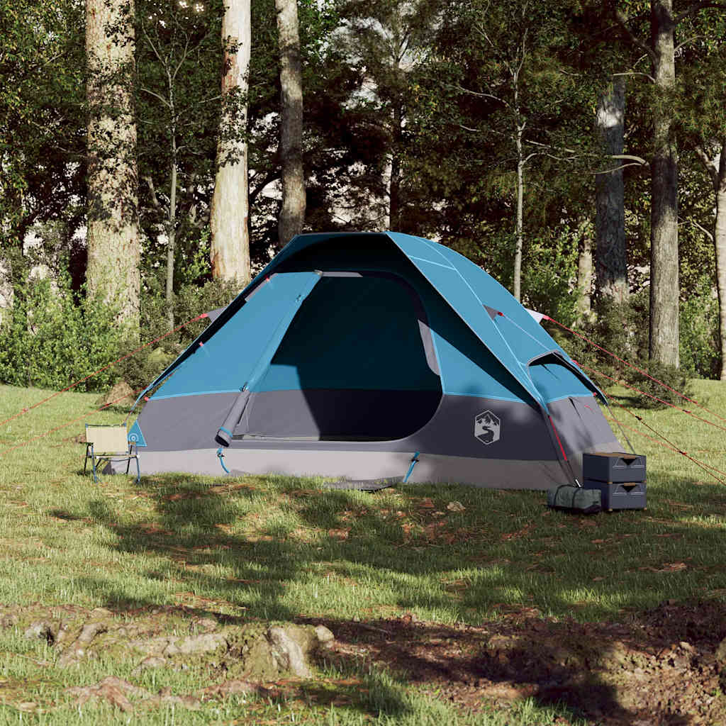 Vidaxl Dome Tenda Blu impermeabile per 6 persone