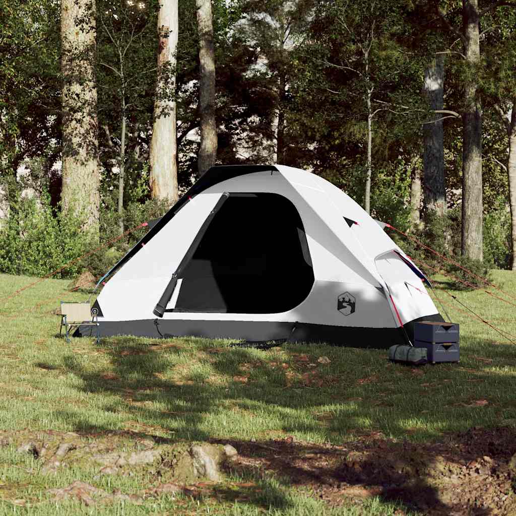 Vidaxl Dome Tent de 6 personas impermeabilizando polvo blanco