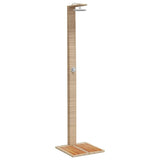 Vidaxl Douche extérieure 50x55x224 cm Poly Rattan et acaciahout beige