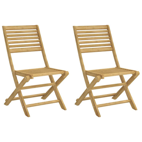 Vidaxl inklapbare stoelen 2 st 48,5x61,5x87 cm massief acaciahout