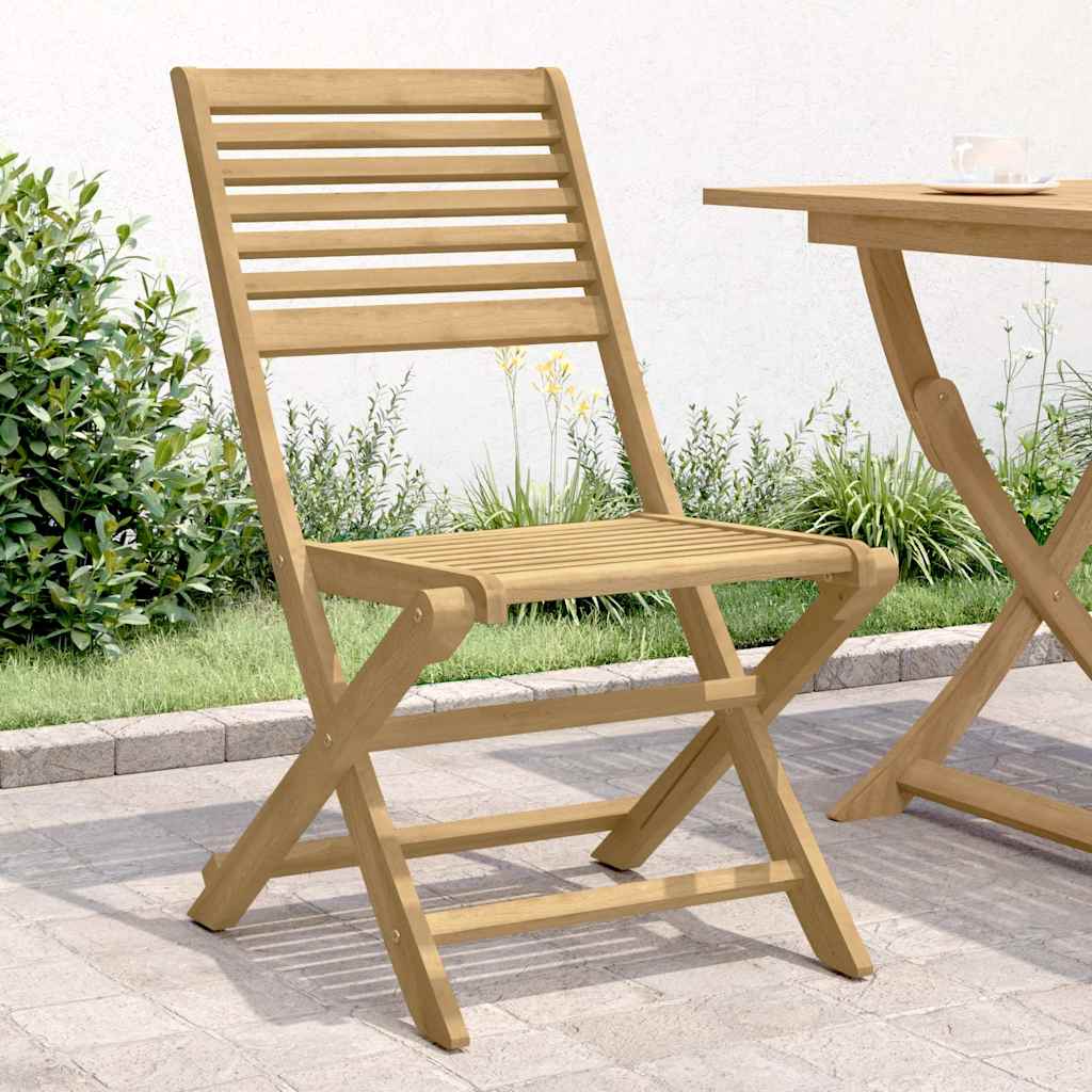 Vidaxl inklapbare stoelen 2 st 48,5x61,5x87 cm massief acaciahout