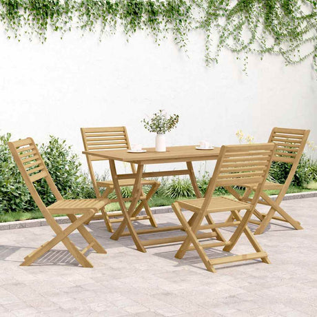 Vidaxl inklapbare stoelen 4 st 48,5x61,5x87 cm massief acaciahout