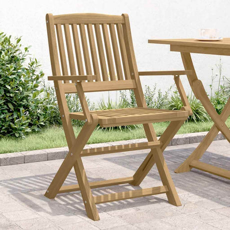 Vidaxl opklapbare stoelen, 2 stuks, 58x54,5x90 cm, massief acaciahout