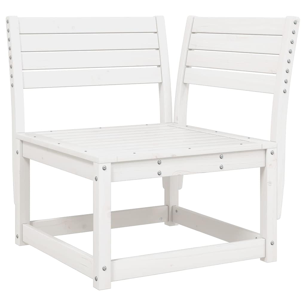 Vidaxl tuinhoekbank 73x73x78 cm massief grenenhout wit