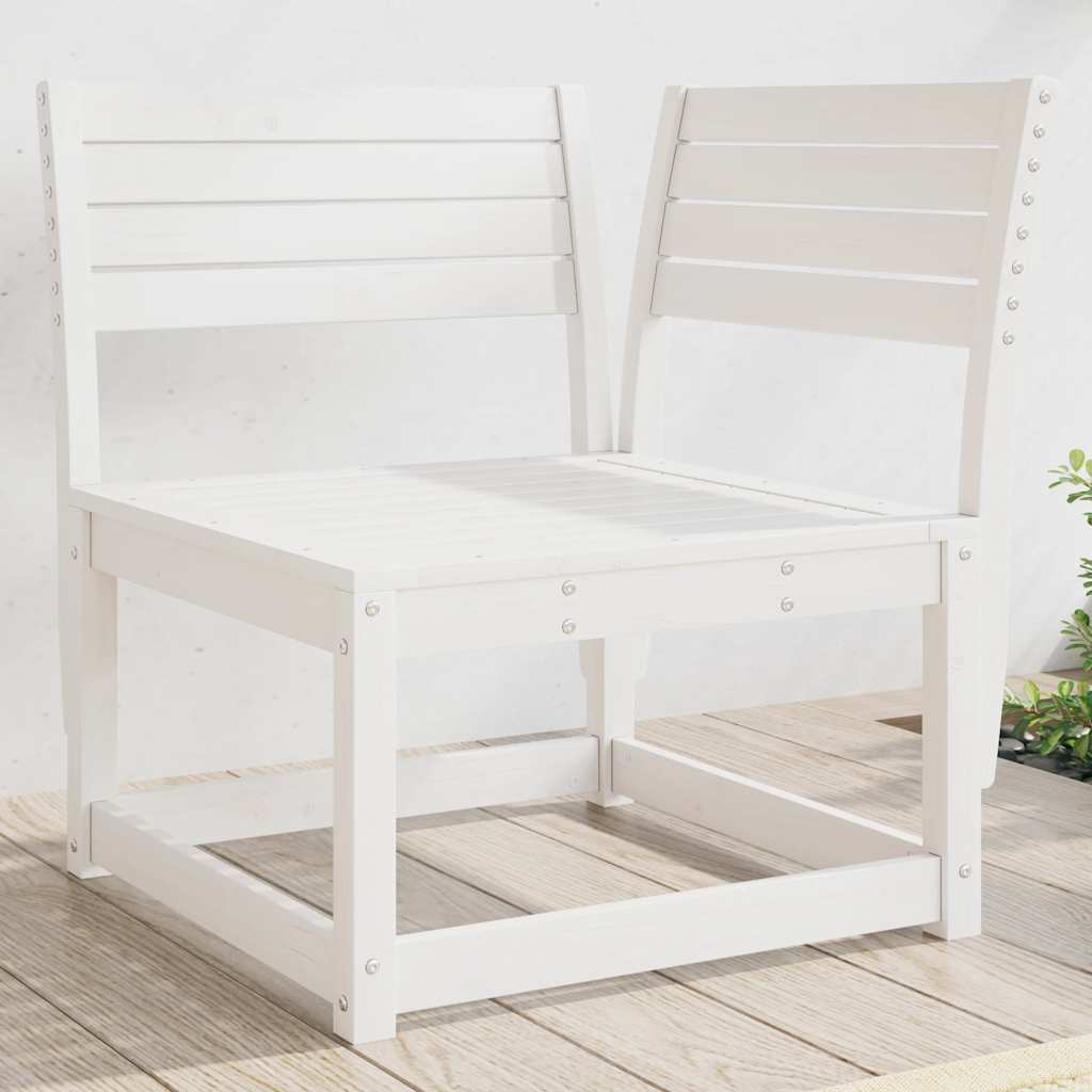Vidaxl tuinhoekbank 73x73x78 cm massief grenenhout wit