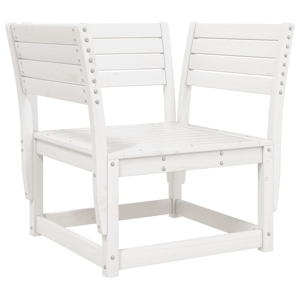 Vidaxl tuinstoel massief grenenhout wit