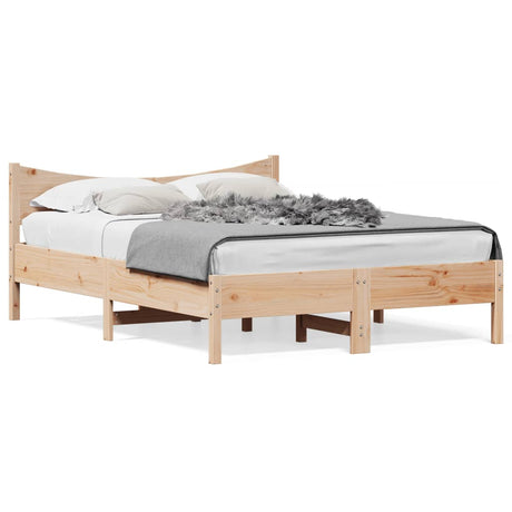 Vidaxl bedframe zonder matras massief grenenhout 140x200 cm