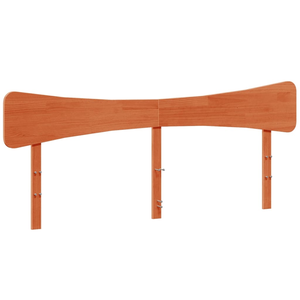 Vidaxl hoofdbord 200 cm massief grenenhout wasbruin