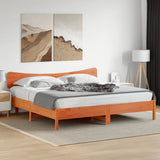 Vidaxl hoofdbord 200 cm massief grenenhout wasbruin