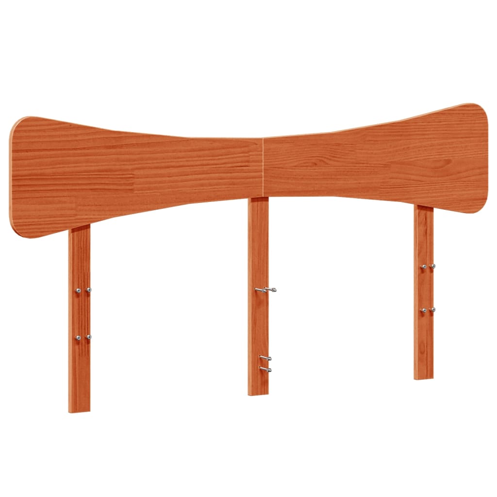 Vidaxl hoofdbord 160 cm massief grenenhout wasbruin