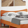 Vidaxl hoofdbord 150 cm massief grenenhout wasbruin
