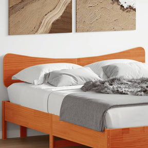 Vidaxl hoofdbord 140 cm massief grenenhout wasbruin