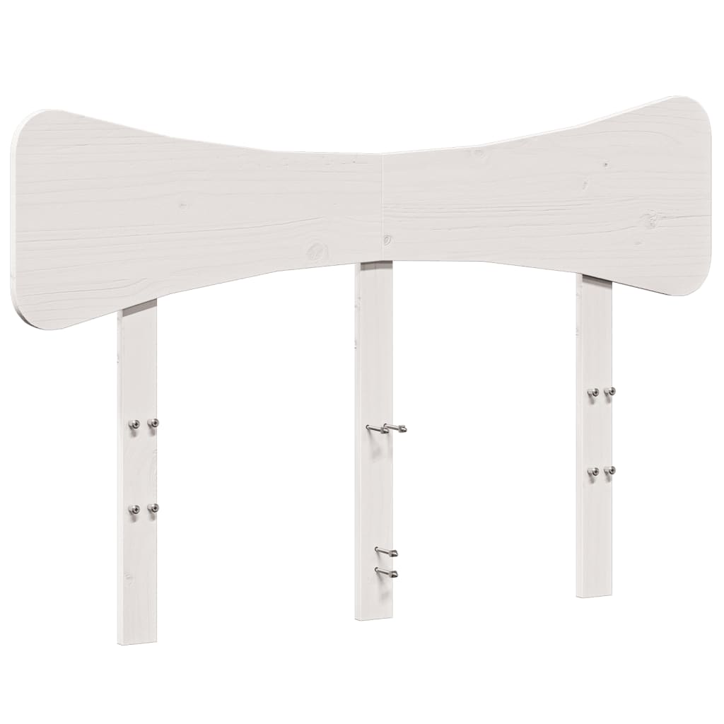 Vidaxl hoofdbord 135 cm massief grenenhout wit