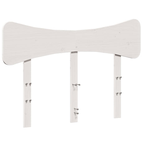 Vidaxl hoofdbord 135 cm massief grenenhout wit