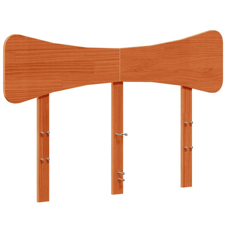 Vidaxl hoofdbord 135 cm massief grenenhout wasbruin