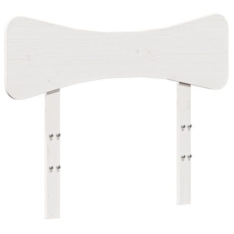 Vidaxl hoofdbord 75 cm massief grenenhout wit