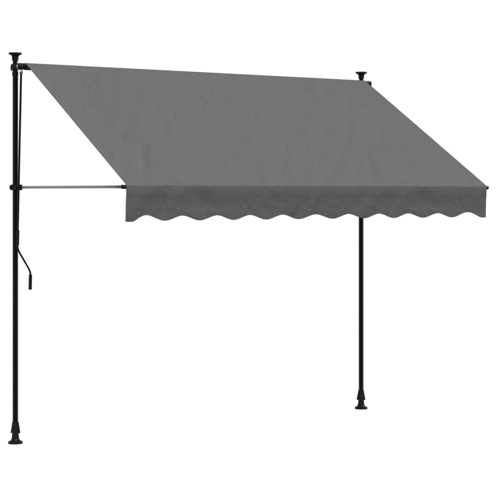 VIDAXL LAFEL ERFEHLUNG 250x150 cm Stoff und Stahl -Anthrazit -Verschärfen