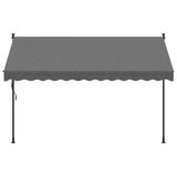 Vidaxl Laifel extensible 300x150 cm tissu et anthracite en acier -colore