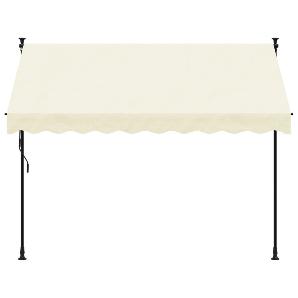 Vidaxl luifel verlängeren 250x150 cm Stoff a Stol Creme -Colored