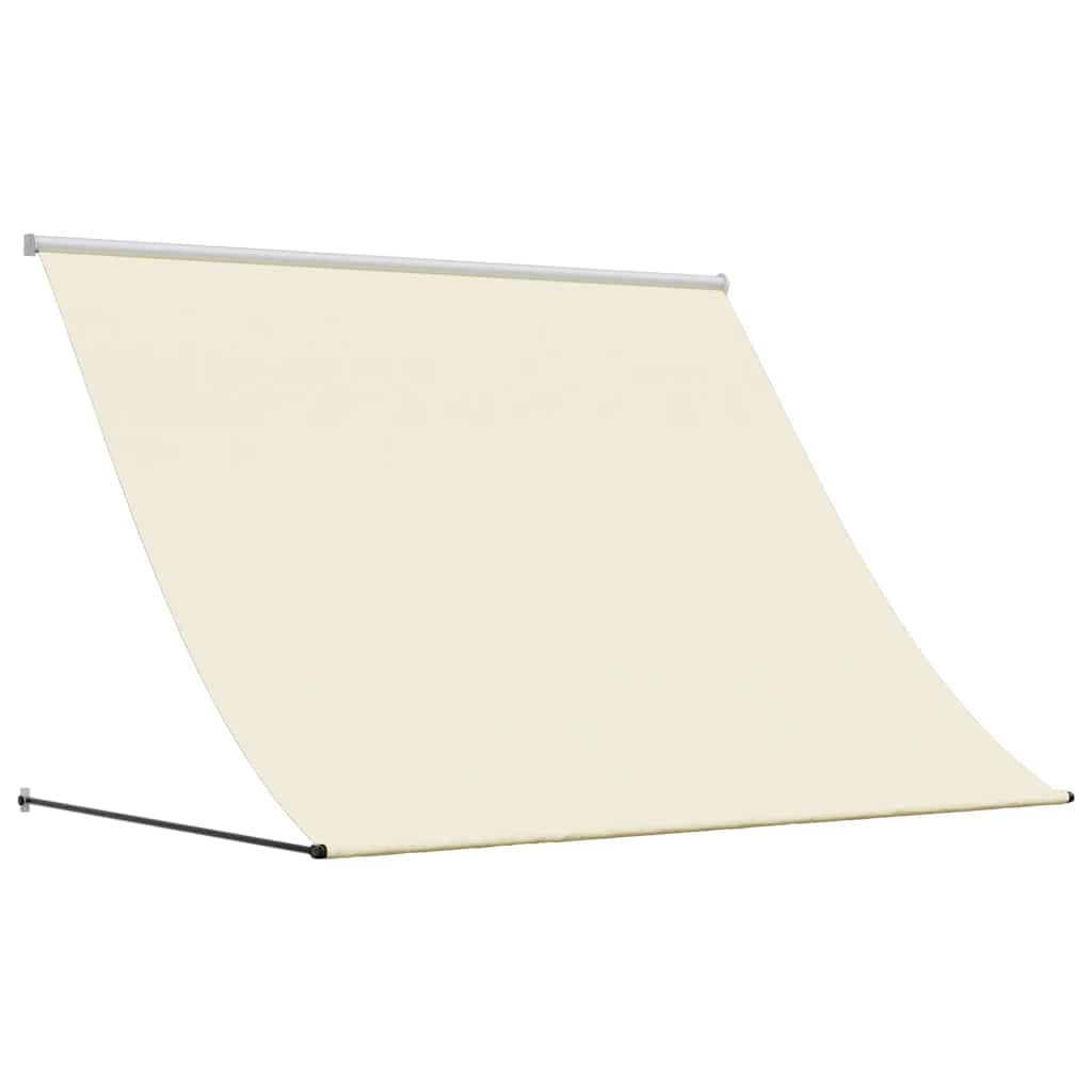 Vidaxl luifel uittrekbaar 250x150 cm stof en staal crèmekleurig