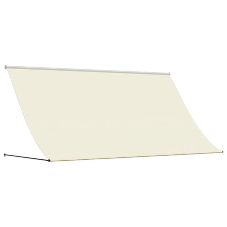 Vidaxl luifel uittrekbaar 300x150 cm stof en staal crèmekleurig