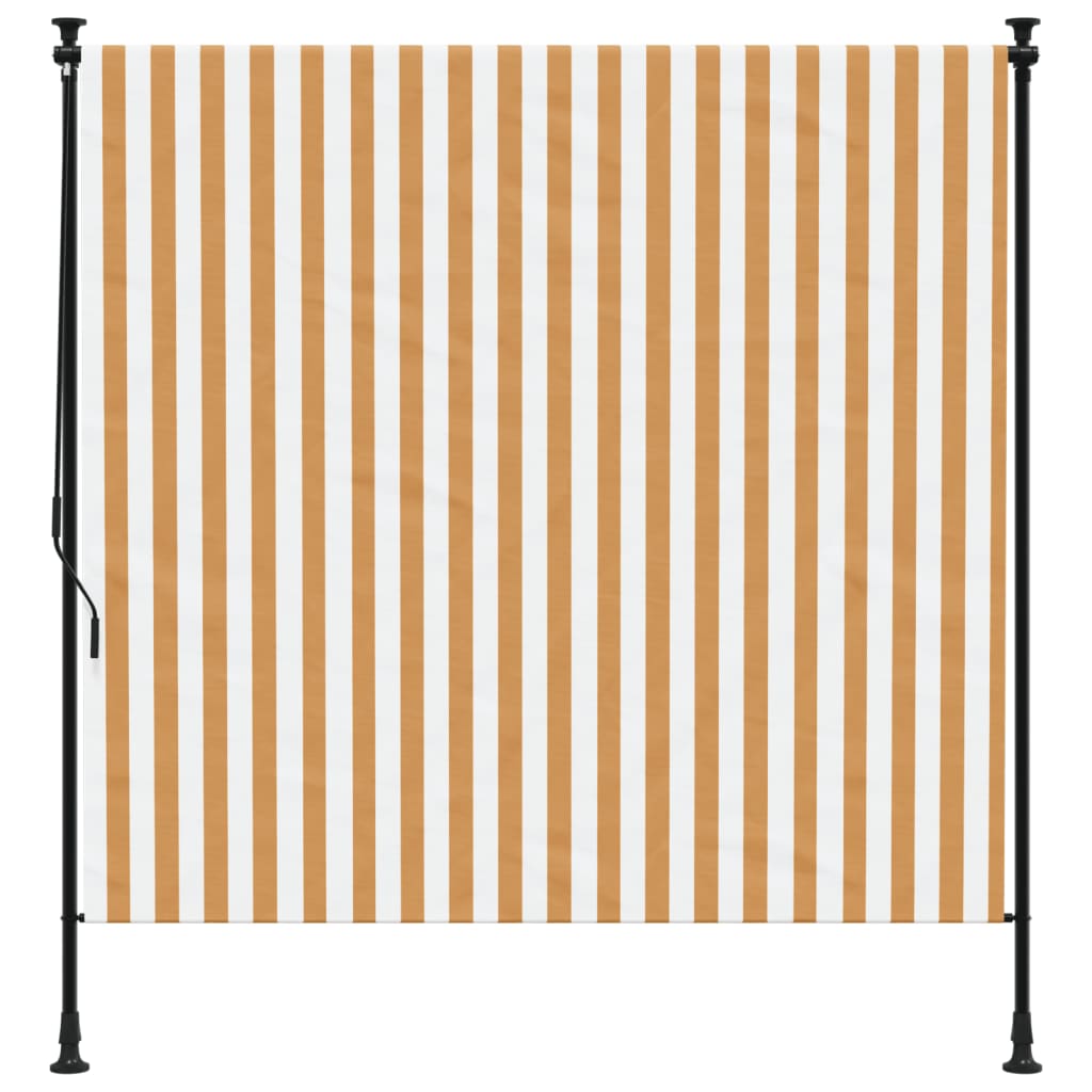 Vidaxl Roller Blind para tela de 200x270 cm y acero naranja y blanco