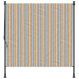 Vidaxl Roller Blind til udenfor 200x270 cm stof og stål gul og hvid