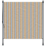 Vidaxl rolgordijn voor buiten 200x270 cm stof en staal geel en wit