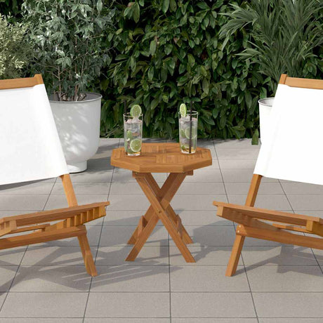 Vidaxl tafelblad achthoekig 40x40x2,5 cm massief teakhout