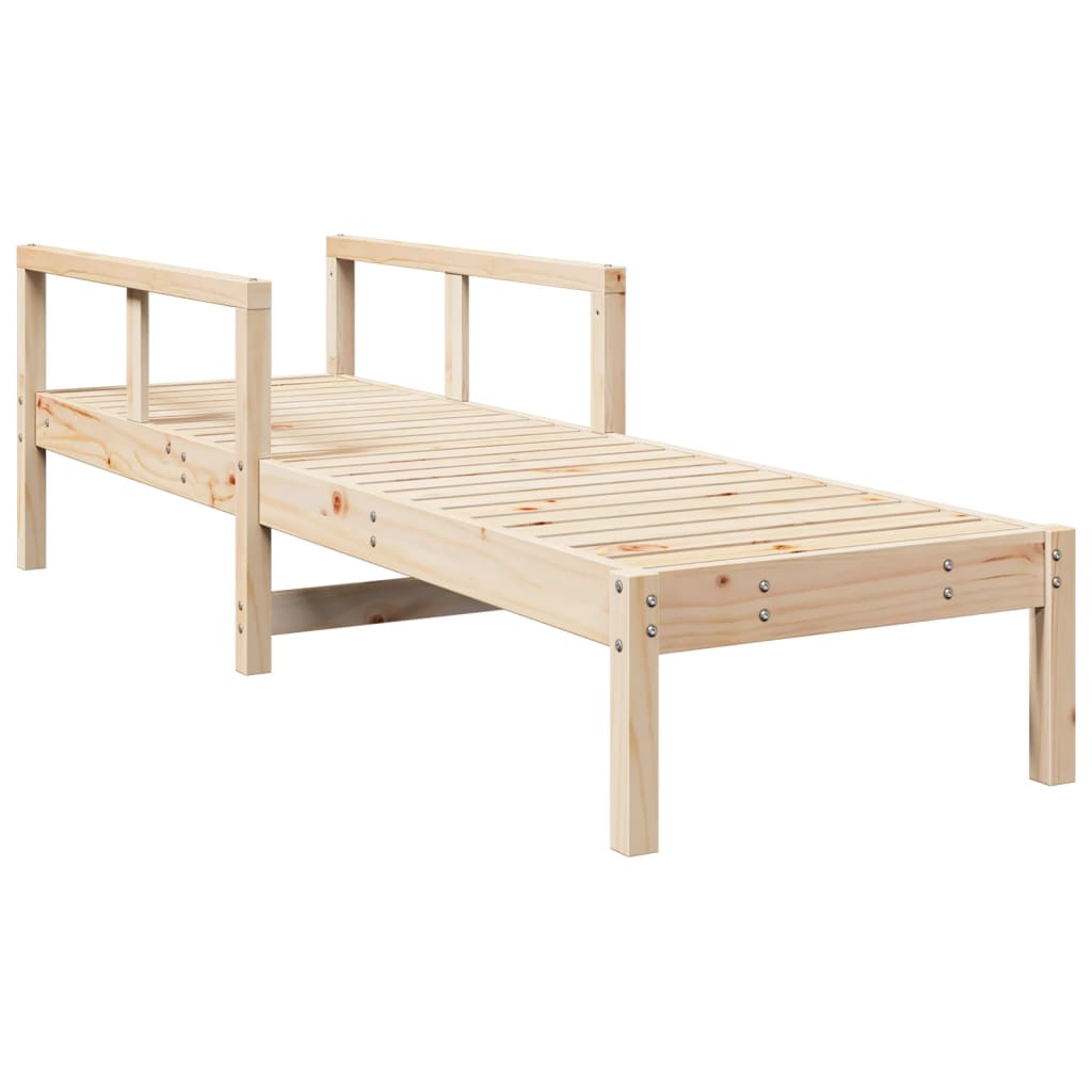 Vidaxl ligstoel 199,5x62x55 cm massief grenenhout