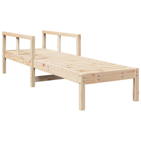 Vidaxl ligstoel 199,5x62x55 cm massief grenenhout