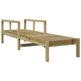 Vidaxl ligstoel 199,5x62x55 cm geïmpregneerd grenenhout