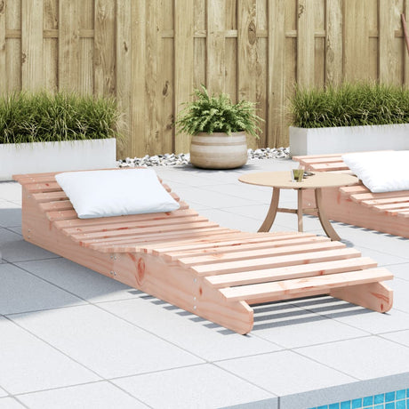 Vidaxl ligbed 205x60x31,5 cm massief douglashout