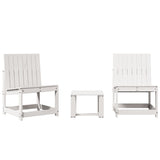 Vidaxl 3-delige loungeset massief grenenhout wit