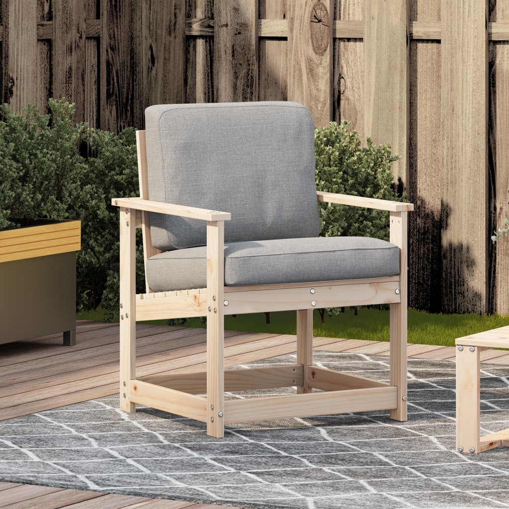 Vidaxl tuinstoel 62x56x77 cm massief grenenhout