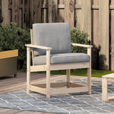 Vidaxl tuinstoel 62x56x77 cm massief grenenhout