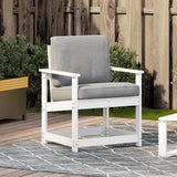 Vidaxl tuinstoel 62x56x77 cm massief grenenhout wit