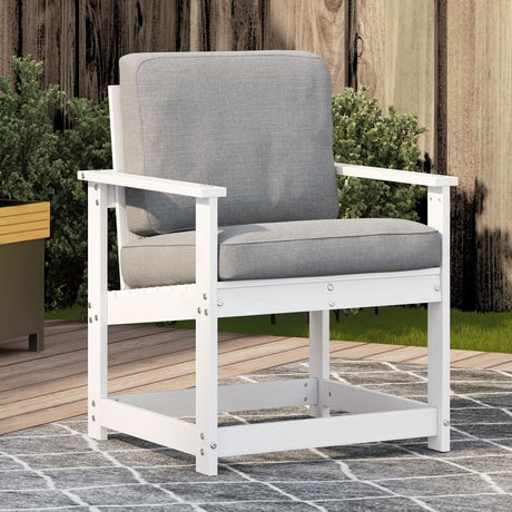Vidaxl tuinstoel 62x56x77 cm massief grenenhout wit
