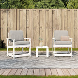 Vidaxl 3-delige loungeset massief grenenhout wit