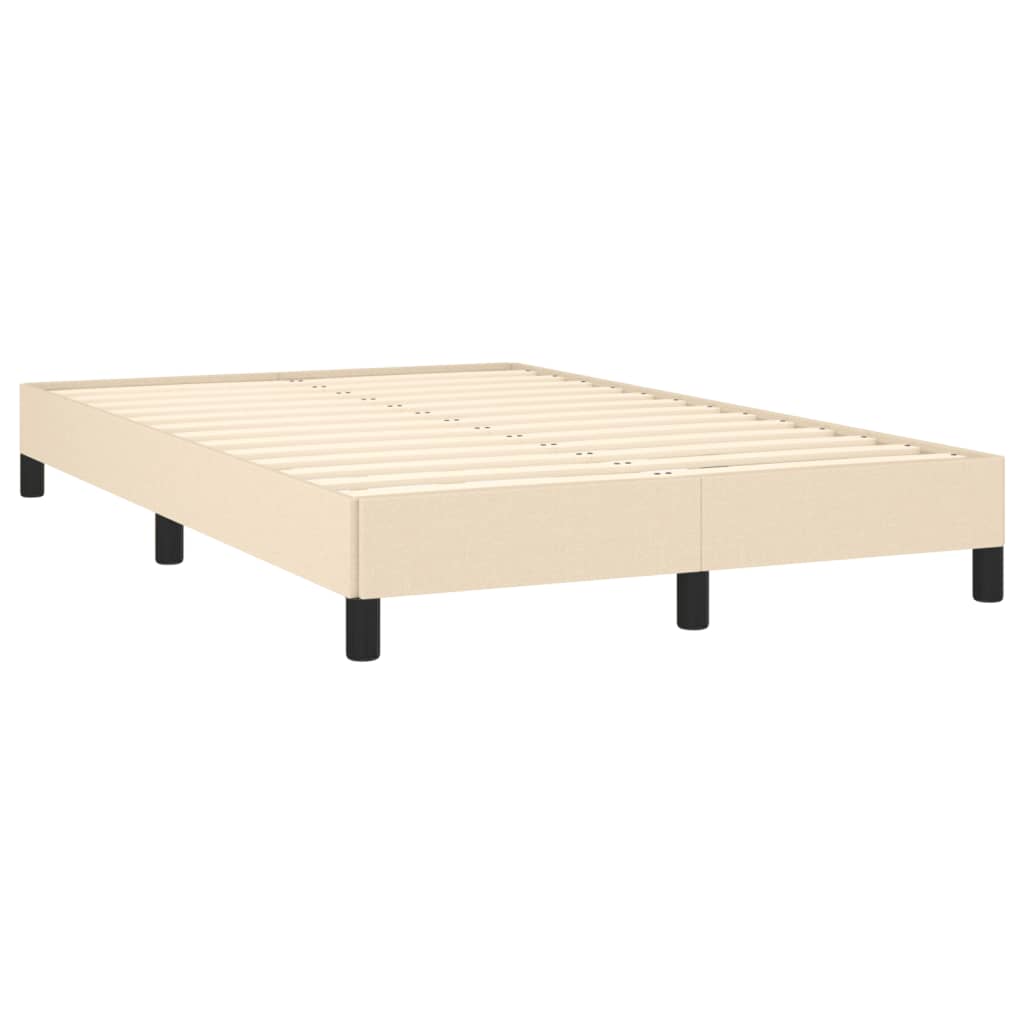 Vidaxl bedframe zonder matras 120x190 cm stof crèmekleurig