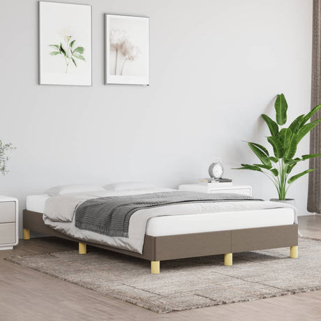 Vidaxl bedframe zonder matras 120x190 cm stof taupe