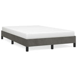 Vidaxl bedframe zonder matras 120x190 cm fluweel donkergrijs
