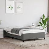 Vidaxl bedframe zonder matras 120x190 cm stof donkergrijs