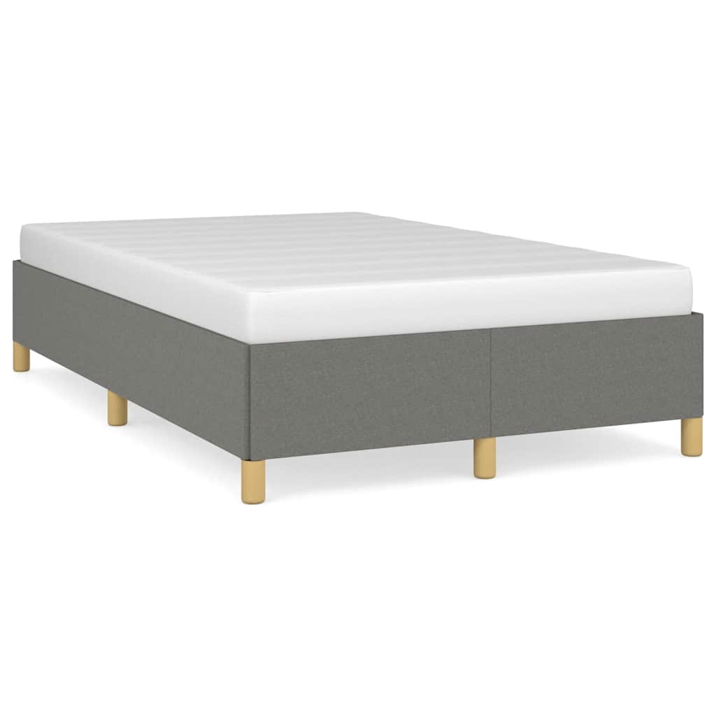 Vidaxl bedframe zonder matras 120x190 cm stof donkergrijs