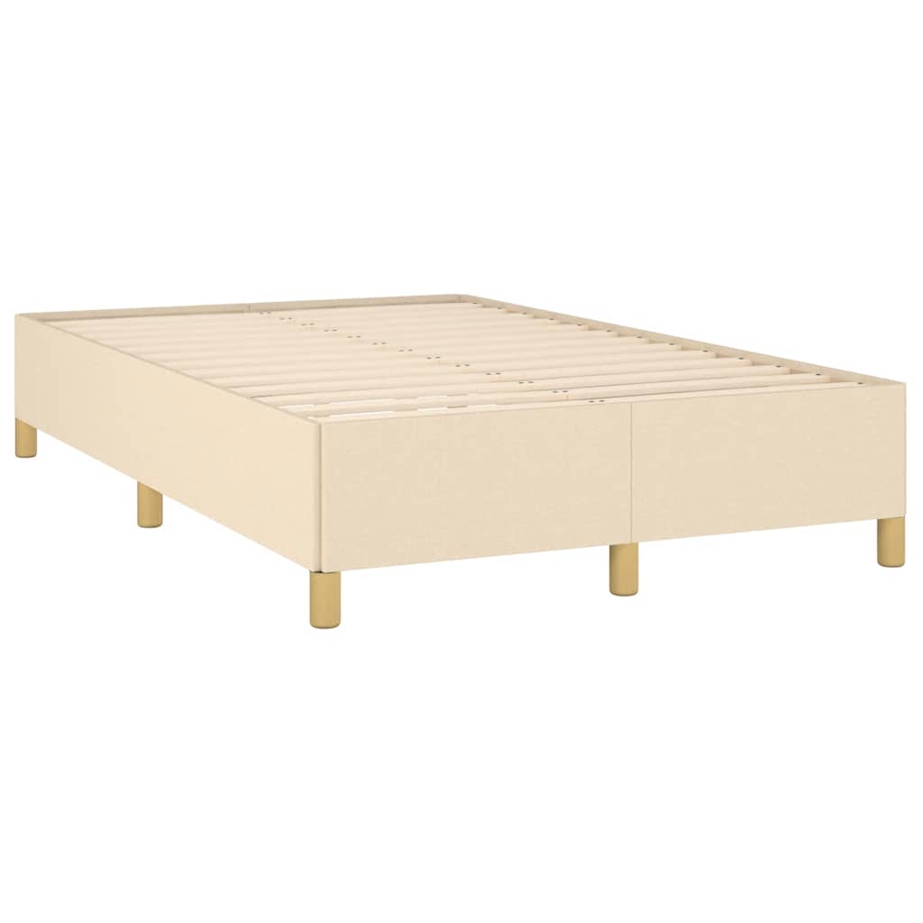 Vidaxl bedframe zonder matras 120x190 cm stof crèmekleurig
