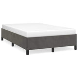 Vidaxl bedframe zonder matras 120x190 cm fluweel donkergrijs